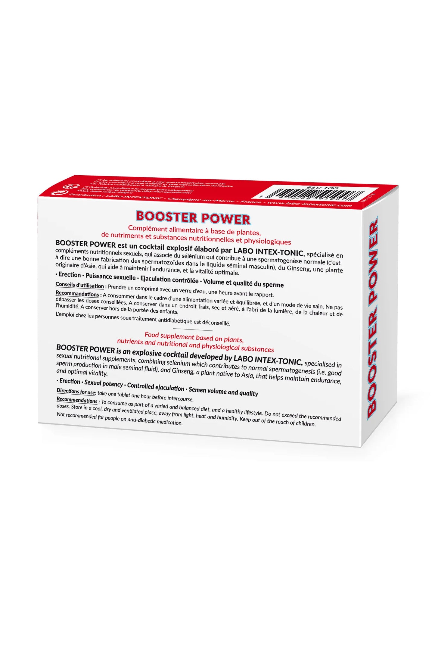 Booster Power aphrodisiaque sexuel homme 4 en 1 - Love Store Paris