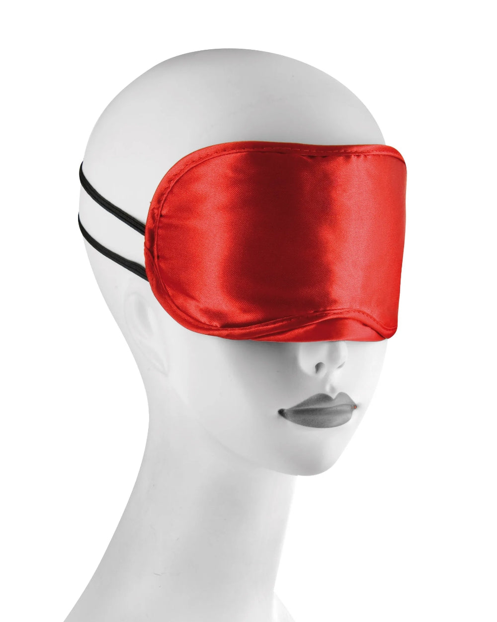 Jeu de 2 masques satinés rouge et noir - Love Store Paris