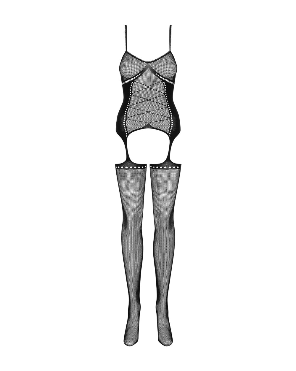 Bodystocking résille laçage Obsessive - Love Store Paris