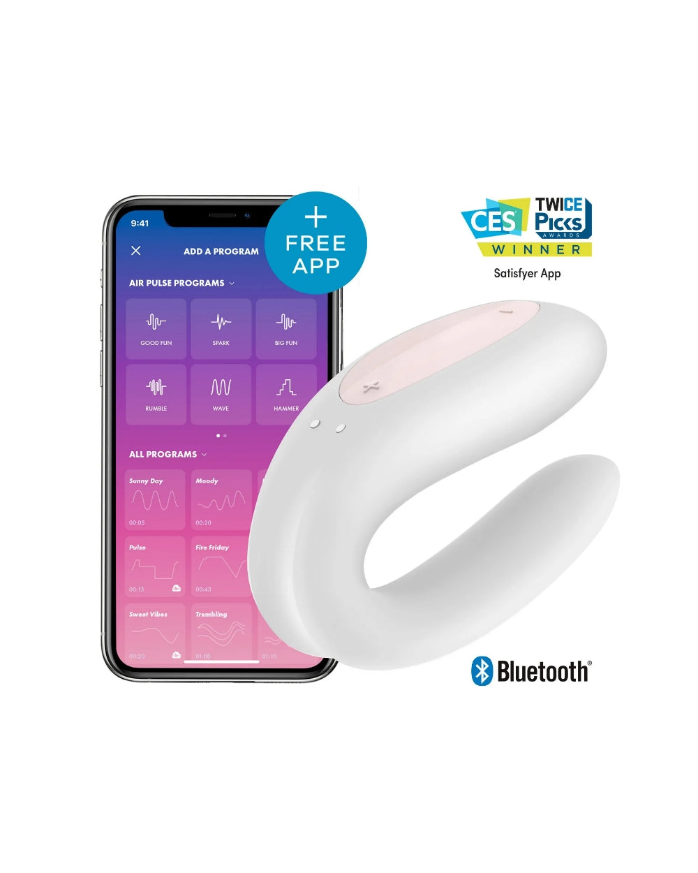 Double Joy vibromasseur connecté Satisfyer - Love Store Paris