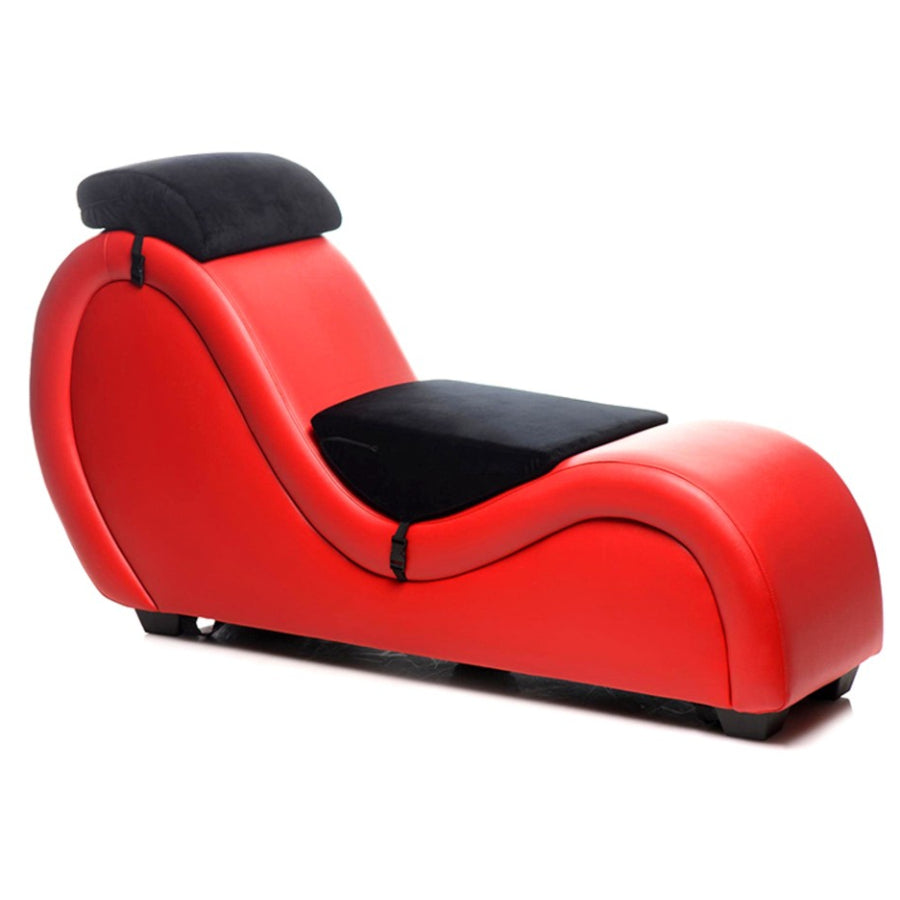 Fauteuil Sex Lounge rouge avec menottes intégrées