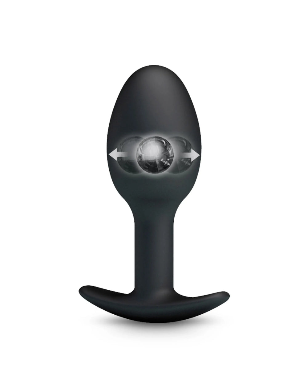 Plug anal avec bille silicone noire - Love Store Paris