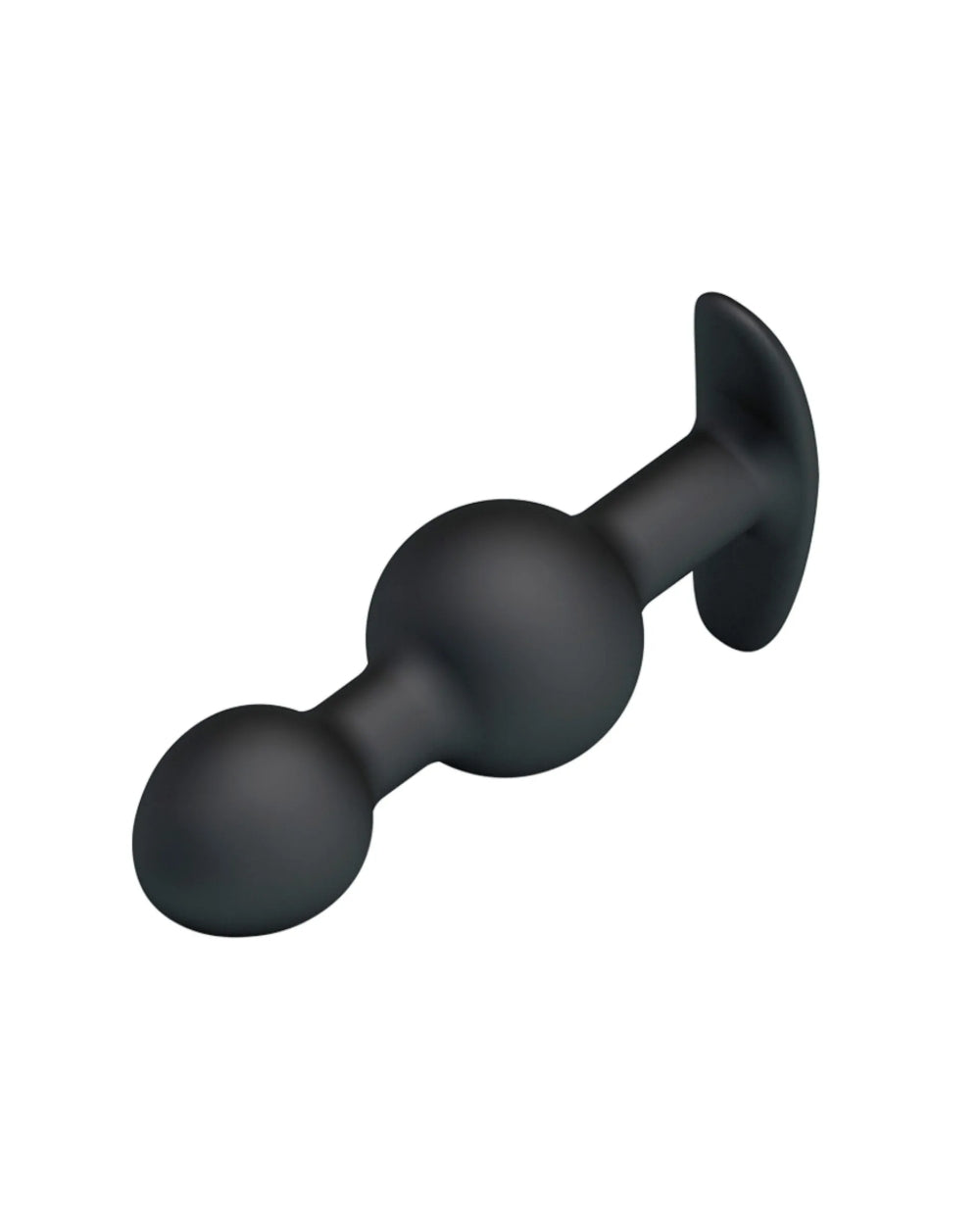 Plug anal billes internes silicone noire - Love Store Paris