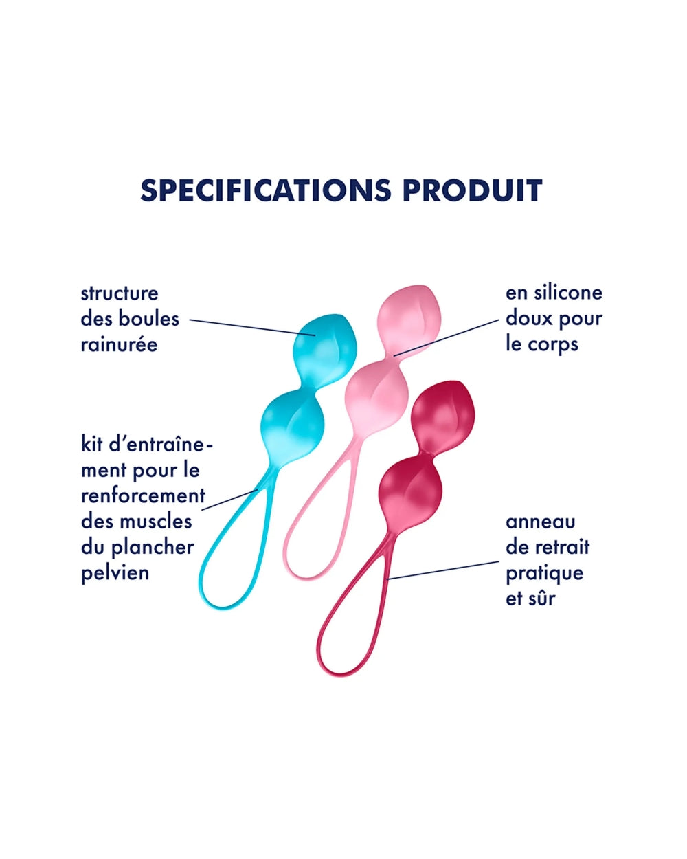 Design 3 boules de Geisha Satisfyer - Love Store Paris