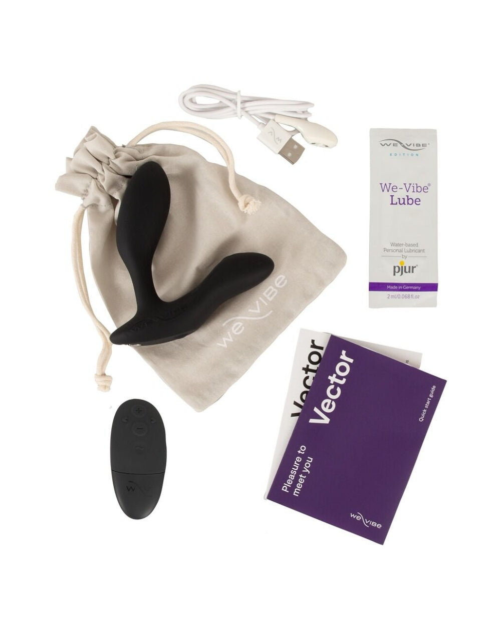 Vector + stimulateur prostate noir We-Vibe - Love Store Paris