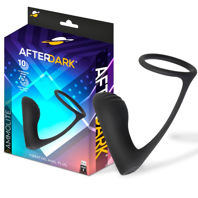 Ammolite plug vibrant avec anneau AfterDark - vue 1