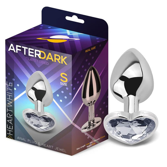 Plug Anal Cœur Blanc – AfterDark
