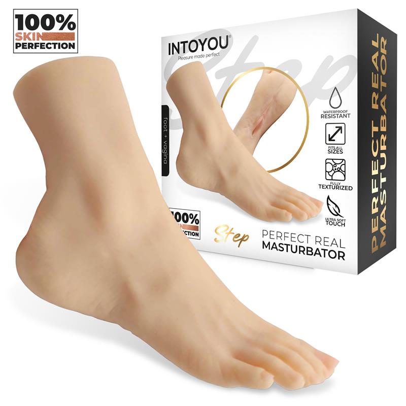 LikeTrue Step - Pied sculpté avec canal de masturbation intégré