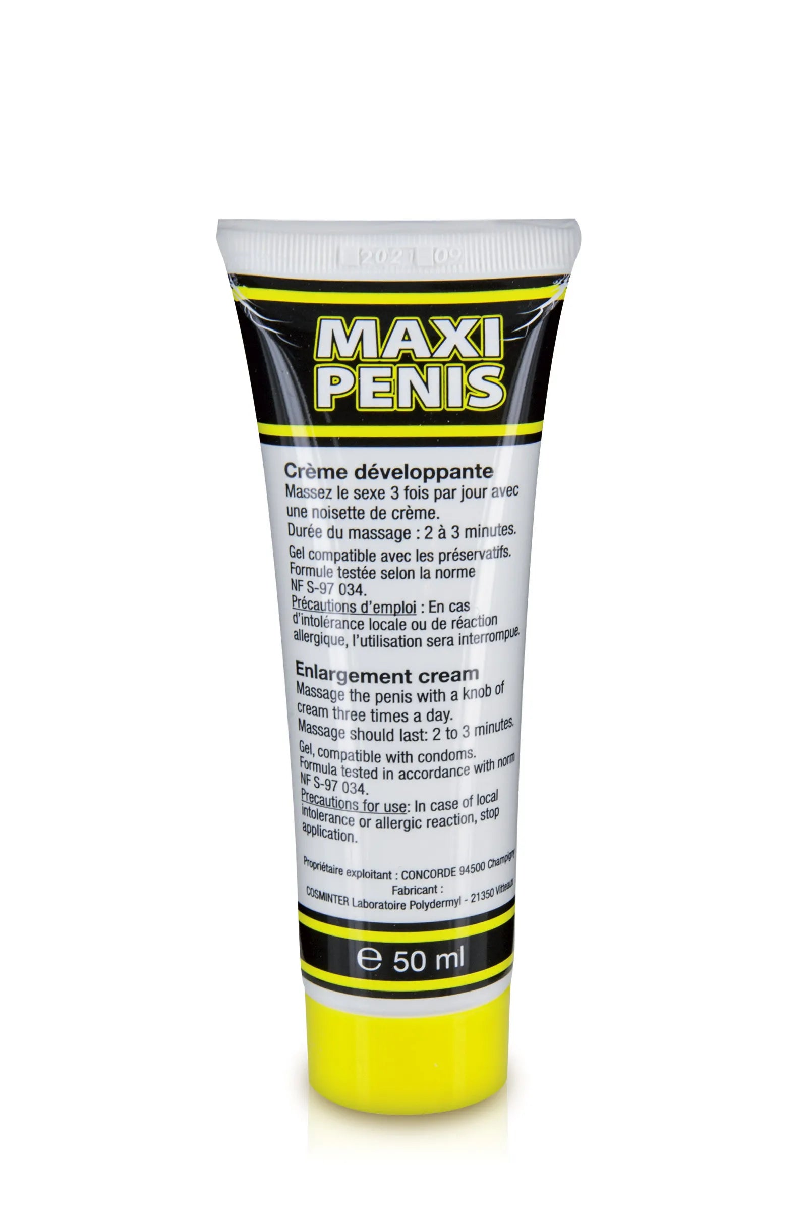 Maxi Pénis crème stimulante homme 50 ml - Love Store Paris