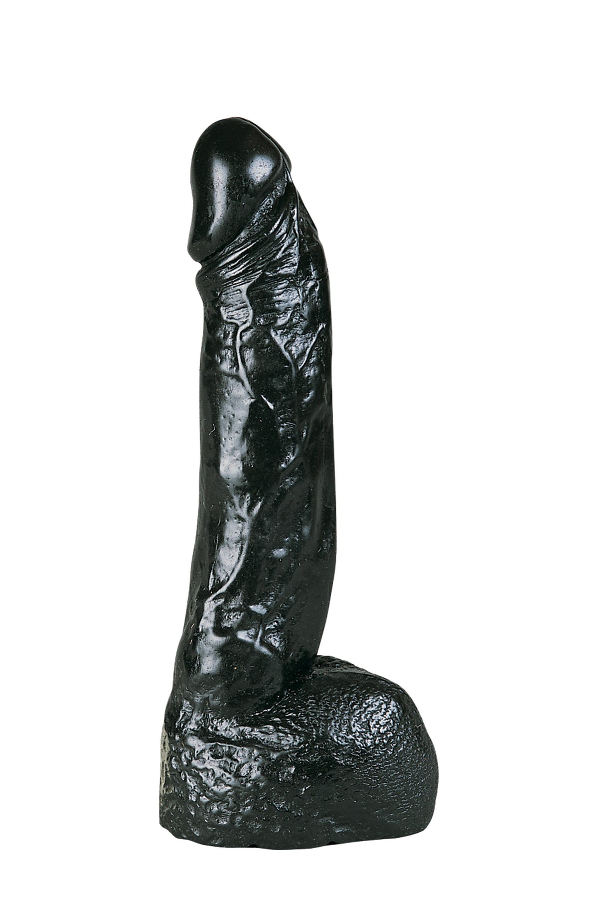 Gode réaliste All Black XXL noir 22cm