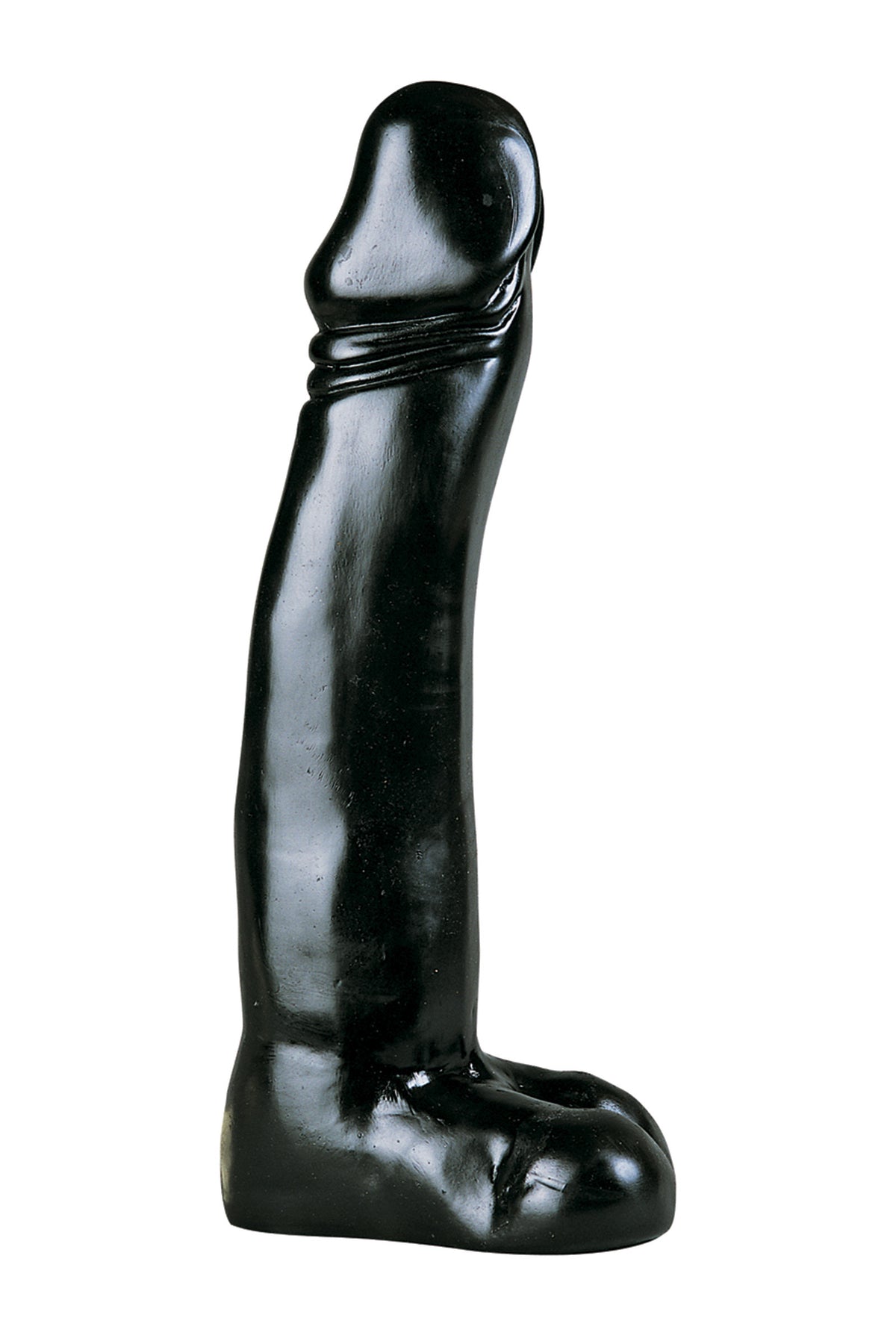 Gode réaliste All Black XXL noir 33,5cm