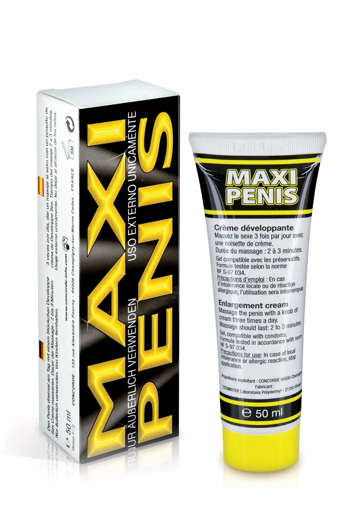 Maxi Pénis crème stimulante homme 50 ml - Love Store Paris