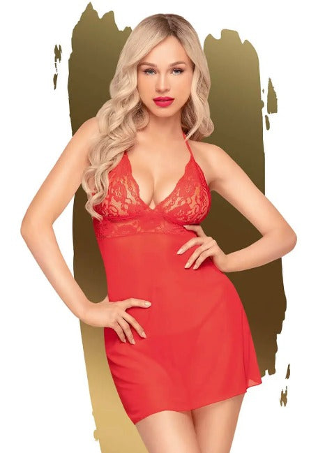 Bedtime Story red nightgown and thong Penthouse 