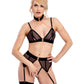 Ensemble soutien-gorge, string et collie Abierta Fina - Love Store Paris