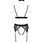 Ensemble soutien-gorge, string et collie Abierta Fina - Love Store Paris