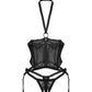 Alliane porte-jarretelles et string noir Obsessive - Love Store Paris