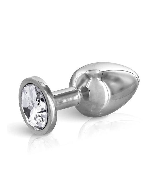 Bijou anal rond blanc et aluminium 265g - Love Store Paris