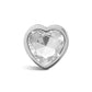 Bijou anal coeur blanc et aluminium  53g - Love Store Paris