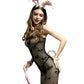 Bodystocking noir coeurs Rimes - Love Store Paris