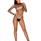 Bodystocking noir résille ouvert Obsessive - Love Store Paris