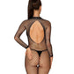 Bodystocking noir résille ouvert Obsessive - Love Store Paris