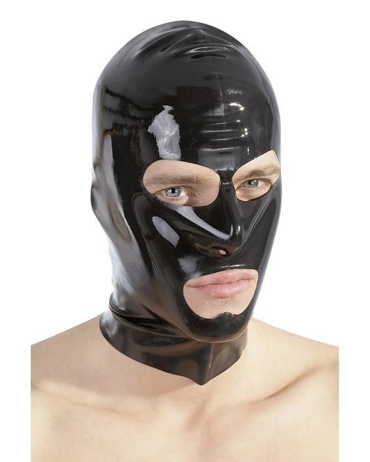 Cagoule fétichiste latex noir - Love Store Paris