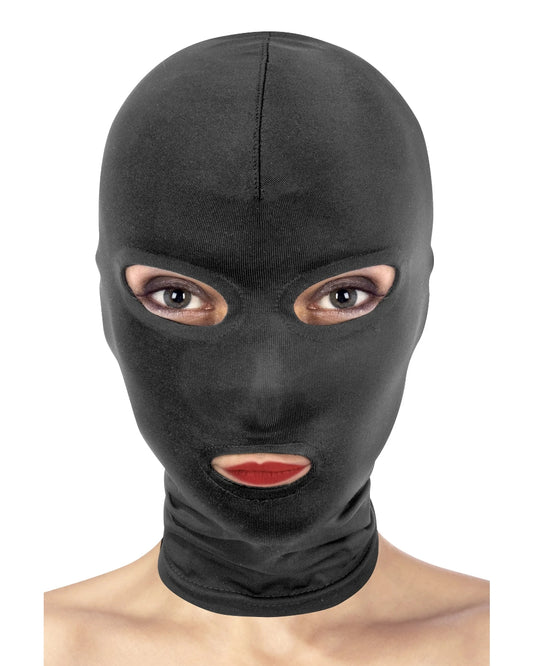 Cagoule fétichiste ouvertures yeux et bouche - Love Store Paris