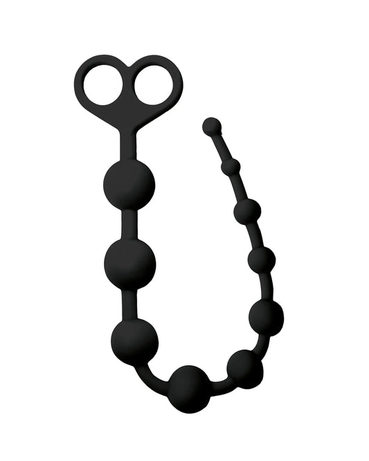 Chapelet anal noir 10 boules progressives - Love Store Paris