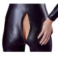 Combinaison wetlook noir manches longues Cottelli - Love Store Paris