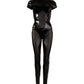 Combinaison wetlook et résille Cottelli - Love Store Paris