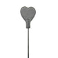 Cravache coeur cuir de vache noir et blanc - Love Store Paris