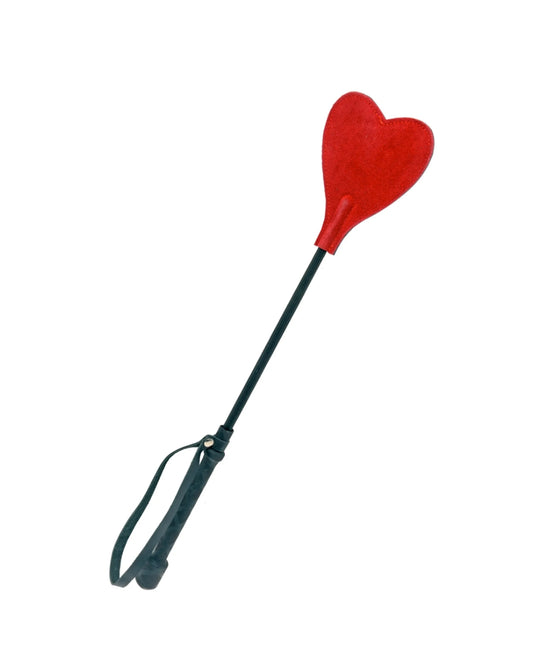 Cravache coeur rouge cuir - Love Store Paris