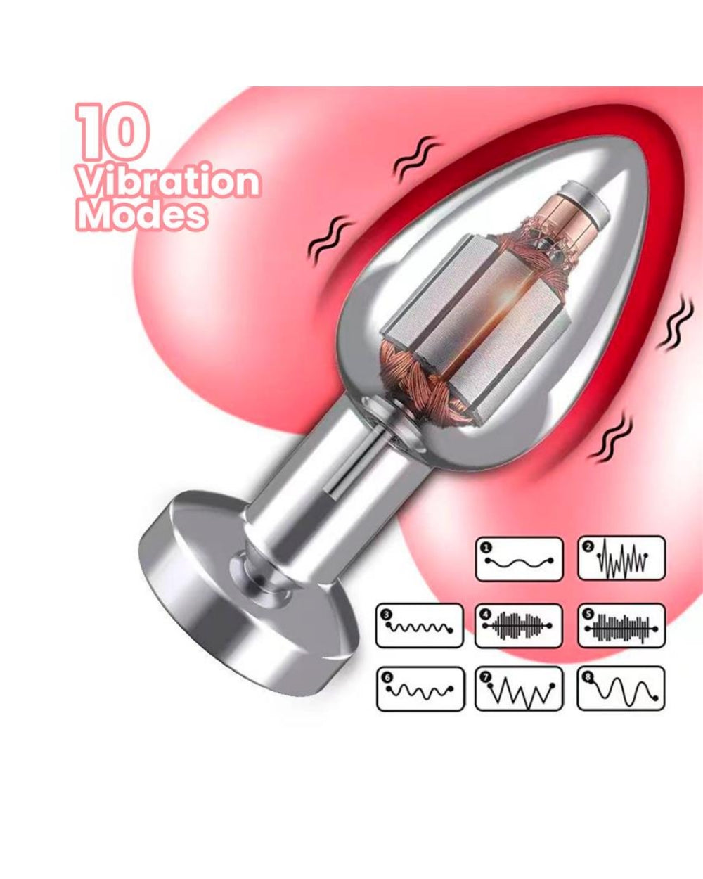Dimpor plug anal avec vibrations AfterDark - Love Store Paris