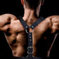 Fabrio harnais torse homme cuir végan IntoYou - Love Store Paris