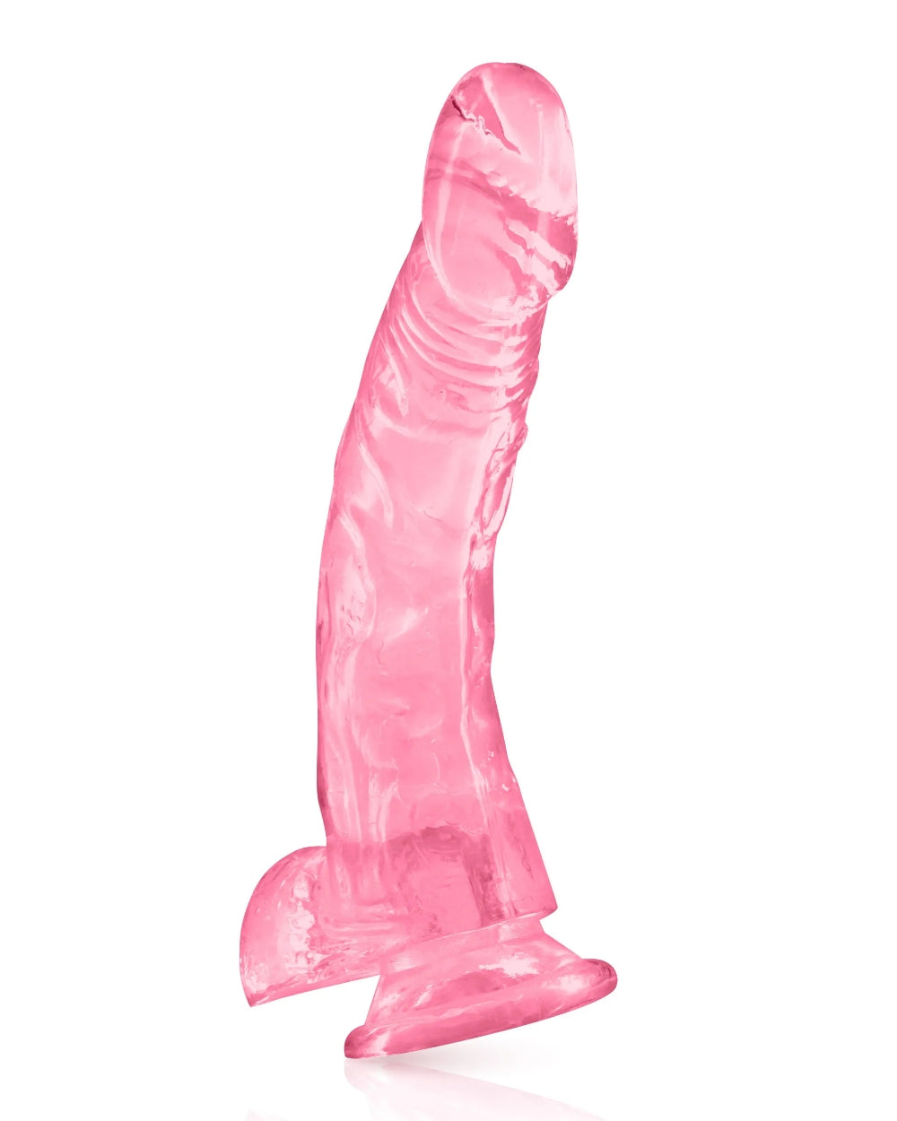 Gode ventouse jelly transparent 22cm - Love Store Paris