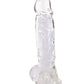Gode ventouse jelly transparent 22cm - Love Store Paris