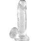 Gode ventouse jelly transparent 17,5cm - Love Store Paris