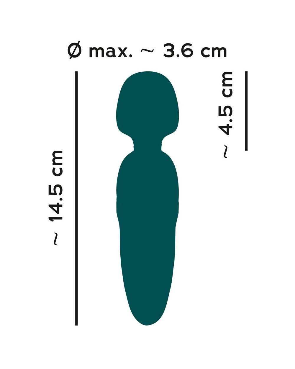 Petite wand silicone bleu rechargeable - Love Store Paris