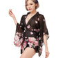 Kimono noir Geisha Paris Hollywood - Love Store Paris