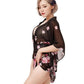 Kimono noir Geisha Paris Hollywood - Love Store Paris