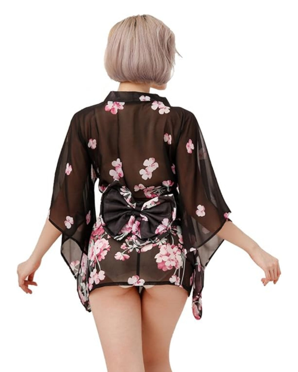 Kimono noir Geisha Paris Hollywood - Love Store Paris