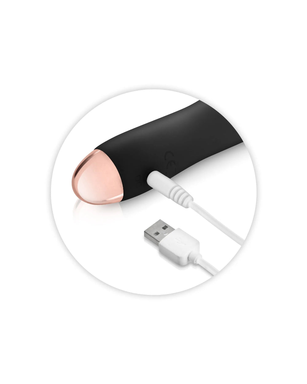 Vibromasseur noir 7 vitesses rechargeable - Love Store Paris