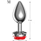 Bijou anal métal rose rouge Afterdark - Love Store Paris