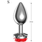 Bijou anal métal rose rouge Afterdark - Love Store Paris