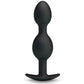 Plug anal billes internes silicone noire - Love Store Paris
