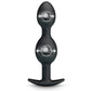 Plug anal billes internes silicone noire - Love Store Paris