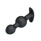 Plug anal billes internes silicone noire - Love Store Paris