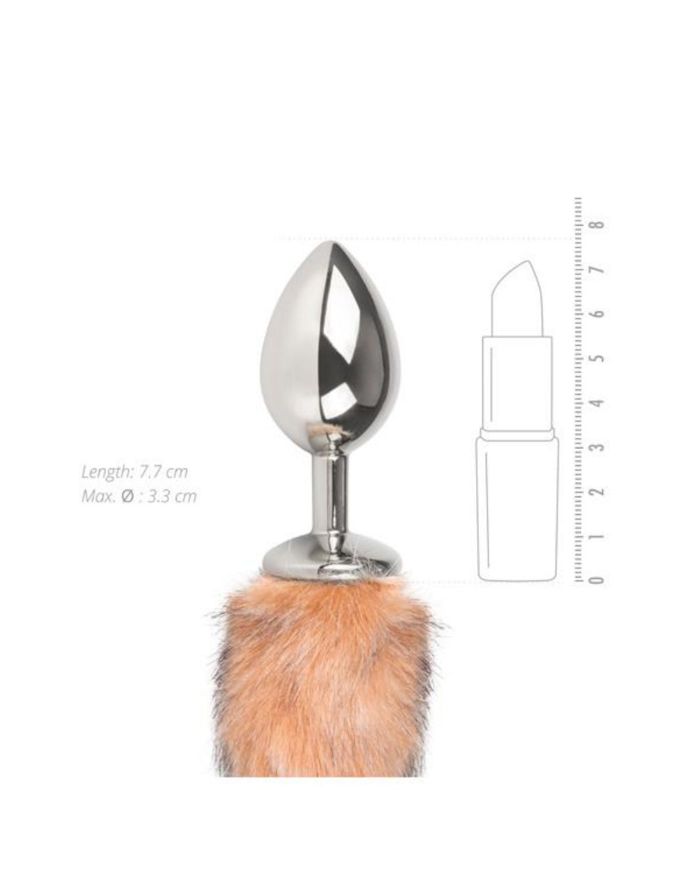 Plug anal aluminium queu renard EasyToys - Love Store Paris