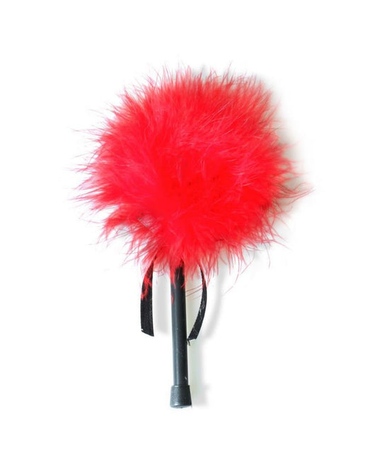 Plumeau en marabout rouge Secret Play - Love Store Paris