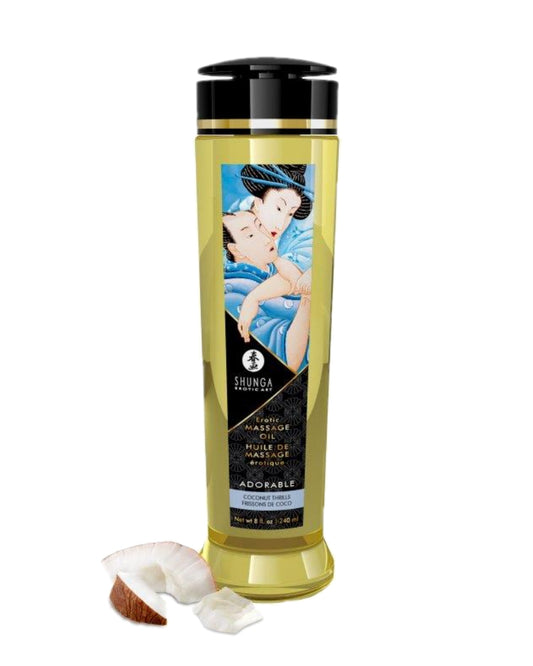 Huile de massage érotique 240ml Shunga